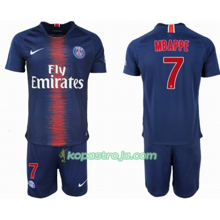 Billiga Fotbollströjor Paris Saint-Germain MBAPPE 7 Barn Hemma tröja 2018/19 Kortärmad